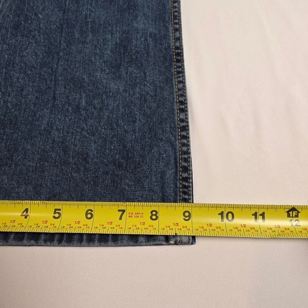 Wrangler Authentics Jeans Mens 32x32 Blue Relaxed Fit Boot Cut Leg ZM4RBGI